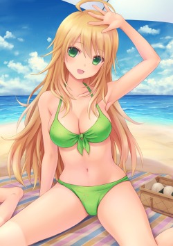 akira-europe:  bikini cleavage hoshii miki n.g. swimsuits the