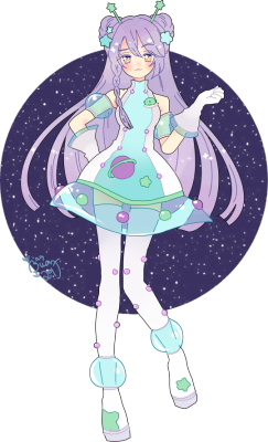 hacuubii: day 10 - sci fi Ena’s cutey invader coord Ena i’m