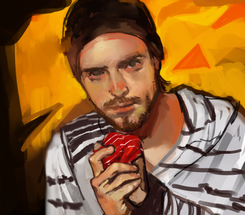 vampjutorka:based off a very old (jesse-looking) picture of aaron