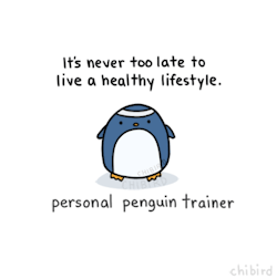 chibird:  Here’s a little personal penguin trainer to motivate