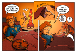 kinkycomics:  Cats know a very mean kind of „orgasm-control“