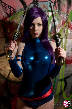 safehousecomix:  Cosplay: Psylocke Model/Cosplayer: Stacey Rebecca