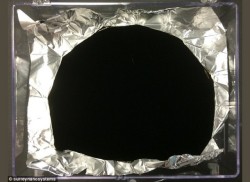 coolthingoftheday:  Vantablack is a substance made of carbon