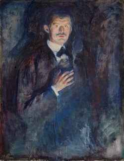Edward Munch, Autorretrato con cigarrillo (1895)