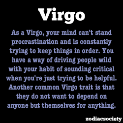 zodiacsociety:  Virgo Facts