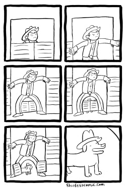 daintyvillain:shitfestcomic:#160cowboy comicWHY DID THE COWBOY