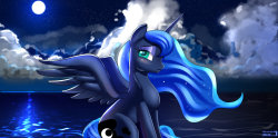 that-luna-blog:  Commission: The Love of the Night by Skyline19