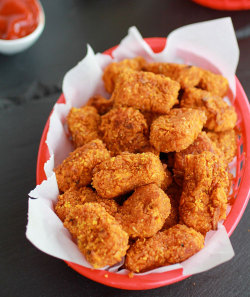 im-horngry:  Sweet Potato - As RequestedSweet Potato Tater Tots!