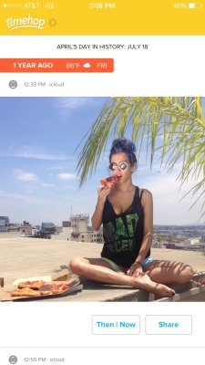 This time last year I was eating pizza on a roof dtla for @maddecent