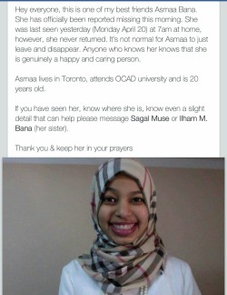 fajrarmy:  everfleeting:  Guys, Asmaa (loweryourgaze) has been