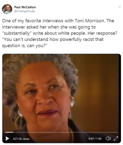 profeminist: One of my favorite interviews with Toni Morrison.