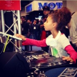 I absolutely LOVE this picture! A young black girl rocking the