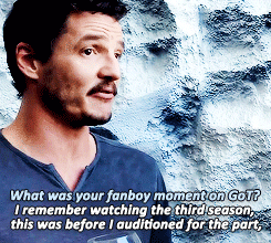 rubyredwisp:  What was your fanboy moment on Game of Thrones?