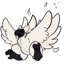 troutdraws:S Q U A W K yay! birbthing!