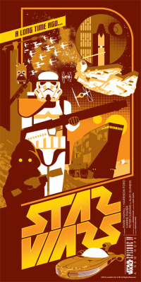 xombiedirge:  Star Wars Trilogy Posters by Mark Daniels 12”