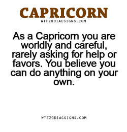 inspiring-pictures:  wtfzodiacsigns:  As a Capricorn you are