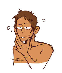 melonami:  lance starts not shaving in the mornings on purpose