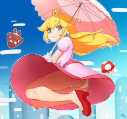 kuroonehalf:  My first colored princess Peach. Relatively pleased