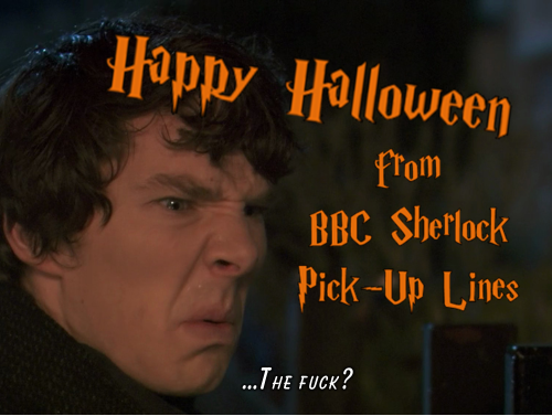 Happy Halloween, followers! I made this blog’s very first pick-up line comic for you! :) And yes, that is Harry Potter font.