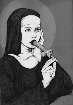 i-am-death:Nun with a gun by Julia Lillard