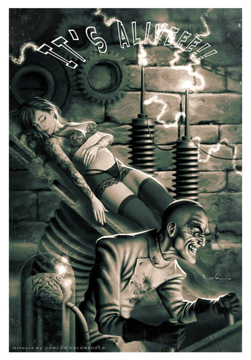 naughtyhalloweenart:  It’s Alive by Carlos Valenzuela