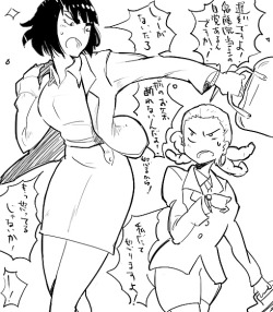 sushiobunny:  Satsuki’s new assistant.  > .<