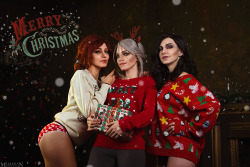 The Witcherbased on Drakonoart’s Christmas arts http://nastyakulakovskaya.deviantart.com/Christina