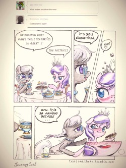 teatimetiara:  DT: Now I have cream all over my… That’s it!