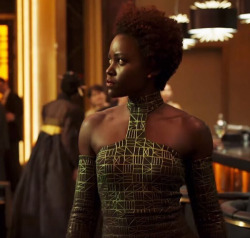 fatcr0w: accras: Lupita Nyong’o and Letitia Wright in Black