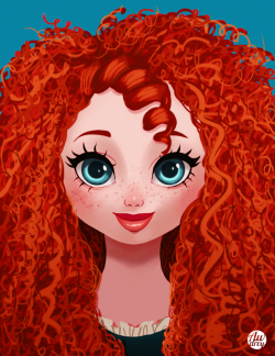 awdreyart:  Merida portrait!   // Support me on Patreon     