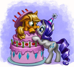 rarijackdaily:  rari-jack:Happy Birthday White Diamonds! by harwicks-art