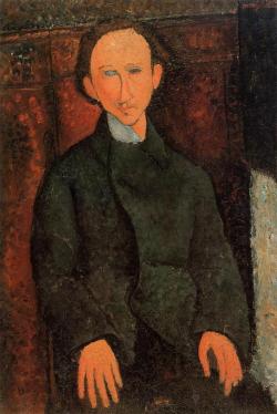 artist-modigliani: Portrait of Pinchus Kremenge, 1916, Amedeo