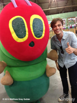 gublernation:  me and a really big caterpillar View more Matthew