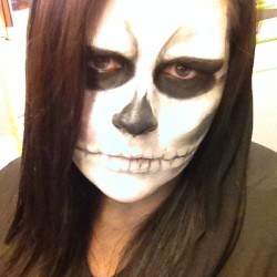 It’s skull time. #death #skull #skeleton #makeup #melbourne