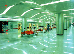 trefoiled:  Subway, Shanghai (Postcard). Scanned by Striderv