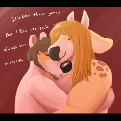 jincow:  rittsrotts:    three year anniversary    ALMOST TEARS