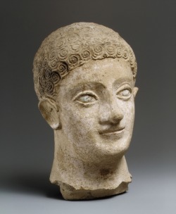 the-met-art:  Terracotta head of a youth, Greek and Roman ArtMedium: