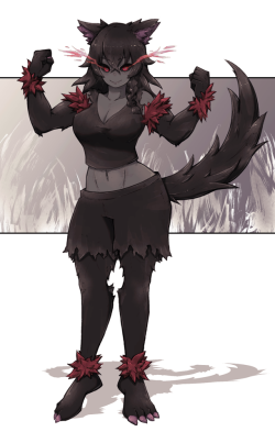 lamb-oic029:  【Commission】  Monster Girl Encyclopedia : Hellhound 