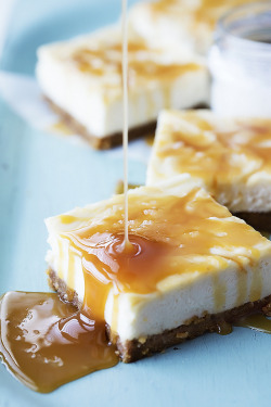 do-not-touch-my-food:  Salted Caramel Cheesecake Bars 