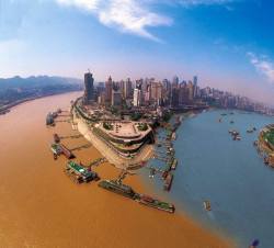 peterfromtexas:  PLACES WHERE BODIES OF WATER MEET1. The Jialing