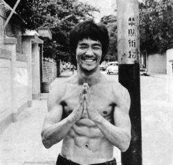 ghostofzeon:   Bruce Lee had me up to three miles a day, really