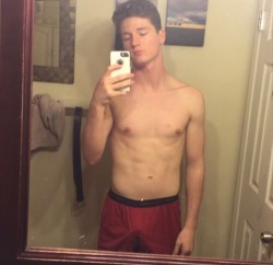 straightguyscatfished:  Hot football player I went to high school