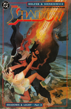 The Shadow, No. 2 (DC Comics, 1987). Cover art by Bill Sienkiewicz.From