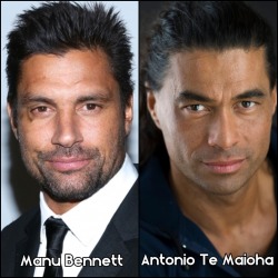 famousnudenaked:  Manu Bennett & Antonio Te Maioha Frontal