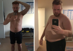 bigandbeefygrrr:What a difference 10 months makes - 175 lbs to