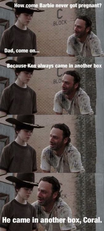 organic-crystal-meth:  The walking dead// Rick Grimes dad jokes the walking dead// rick grimes dad jokes REDUX