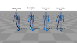 onlylolgifs:  Computer simulations that teach themselves to walk.