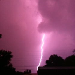 Lightning bolt captured with an iPhone.