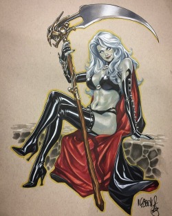 markbrooksart:Last commission from Phoenix Comic Con. #ladydeath
