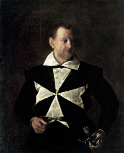 speciesbarocus:  Caravaggio - Portrait of Fra Antonio Martelli